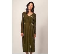 White Stuff Nadia Velvet Dre Dark Chartreuse size 6 | Midi Dresses Outlet | Women | Green