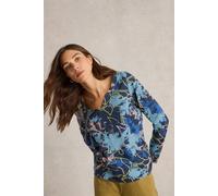 White Stuff Nelly Ls Tee Navy Multi size 8 | Longsleeves Outlet | Women | Blue 8