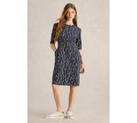 White Stuff Olivia Jersey Dress Navy Print size 16R | Midi Dresses Outlet | Women | Blue 16R