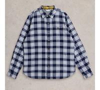 White Stuff Organic Wallace Brushed Cotton Shirt - Navy Check