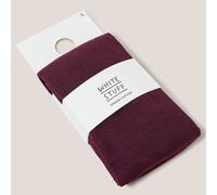 White Stuff Patty Plain Organic Tights - Dark Plum