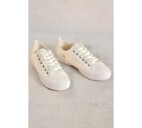 White Stuff Pippa Canvas Lace Up Trainer Brilliant White size 3 | Sneakers Outlet | Women | White 3