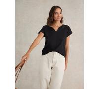 White Stuff Pure Cotton T-Shirt Black