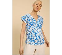 White Stuff Rae Cotton Vest Blue size 16 | Button-Down Shirts Outlet | Women | Blue 16