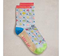White Stuff Rainy Day Ankle Sock - Light Blue