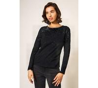 White Stuff Roxy Sequin Top Charcoal Grey size 6 | Longsleeves Outlet | Women | Black 6