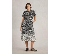 White Stuff Rua Jersey Shirt Dress Black Print size 6 REGULAR | Midi Dresses Outlet | Women | Black 6 REGULAR