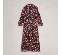 White Stuff Rua Jersey Shirt Dress Grey Multi