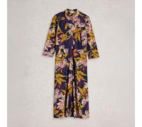 White Stuff Rua Jersey Shirt Dress Navy Multi