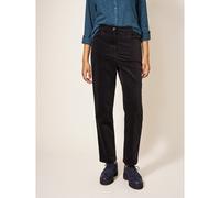 White Stuff Savannah Velvet Trouser Petite PURE BLACK SIZE 14