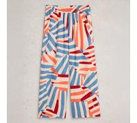 White Stuff Shelly Linen Blend Culottes Ivory Multi