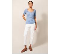 White Stuff Sherbet Tee Blue Printed size 12 | Shirts Outlet | Women | Blue 12