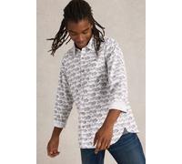 White Stuff Shoal Fish Printed Shirt White Print size S | Formal Shirts Outlet | Men | White S
