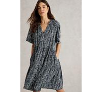 White Stuff Sophia Crinkle Dress Navy Print size 6 REGULAR | Shirt Dresses Outlet | Women | Blue 6 REGULAR