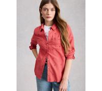 White Stuff Sophie Embroidered Cotton Shirt MID PINK SIZE 10