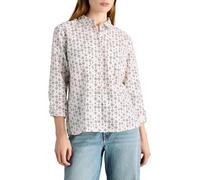 White Stuff Sophie Organic Cotton Shirt - Regular Fit, Cotton Fabric with Button Closure - White Print - Size 12