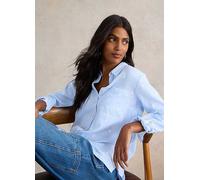 White Stuff Sophie Women's Shirt, Blue Mlt, 14