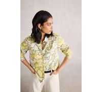 White Stuff Sophie Organic Cotton Shirt Yellow Multi size 10 | Button-Down Shirts Outlet | Women | Yellow 10