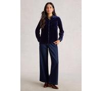 White Stuff Sophie Velvet Shirt DARK NAVY SIZE 10