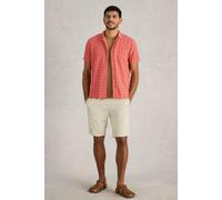 White Stuff Ss Overdye Check Shirt Deep Pink size M | Casual Shirts Outlet | Men | Pink M