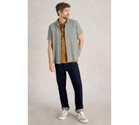 White Stuff Ss Overdye Check Shirt Light Blue size XS | Casual Shirts Outlet | Men | Blue XS