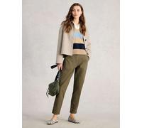 White Stuff Tapered Ankle Grazer Chinos with Linen Green