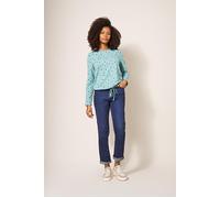 White Stuff Tara Tie Hem Top Teal size 18 | Longsleeves Outlet | Women | Cyan 18