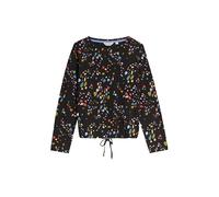 White Stuff Tasha Tie Hem Top Black Printed size 6 | Blouses Outlet | Women | Black 6