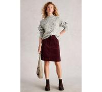 White Stuff Tia Cord Skirt Dark Plum size 8 | Midi Skirts Outlet | Women | Magenta 8