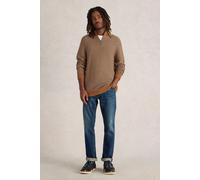 White Stuff Tuck Stitch Funnel Neck Tan Multi size L | Sweaters Outlet | Men L