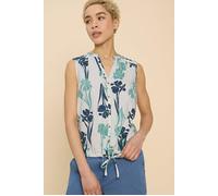 White Stuff Tulip Jersey Sleevele Shirt White Printed size 10 | Shirts Outlet | Women | White 10