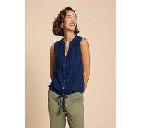White Stuff Tulip Jersey Sleeveless Shirt White