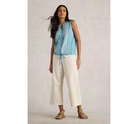 White Stuff Tulip Sleeveless Shirt Mid Blue size 6 REGULAR | Shirts Outlet | Women | Blue 6 REGULAR