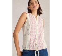 White Stuff Tulip Sleeveless Shirt Pink Print size 22 | Blouses Outlet | Women | Pink 22