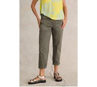 White Stuff Twister Chino Trouser Khaki Green size 8 REGULAR | Chinos Outlet | Women | Brown