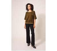 White Stuff Viola Velvet Top Mid Chartreuse size 10 | Blouses Outlet | Women | Green 10