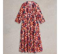 White Stuff Virginia Tiered Shirt Dress - Plum