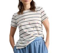 White Stuff Women's Abbie T-Shirt (Pack of 1), Ivory Mlt, 18