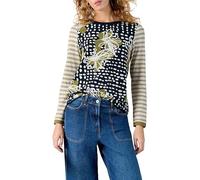 White Stuff Women's Clara T-Shirt, Green Pr, 20
