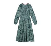White Stuff Women's Megan Jersey Long Sleeve Dress - Elegant Apparel - Blue PR - Size 14R