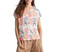 White Stuff Women's Nelly Notch Neck T-Shirt - Short Sleeve Casual - White, Size 12