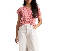 White Stuff Women's Nelly T-Shirt, Pink Mlt, 12