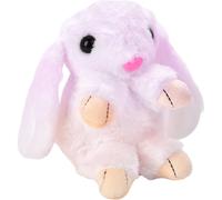 (White) Stuffed Bunny Rabbit - Light Up Interactive Electronic Rabbit | Educational Speaking Plush Stuffed Bunny Toy with Singing Dancing, For Toddler Over 3