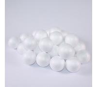 White Styrofoam Polystyrene Balls for Modelling & Craft 70mm Pack of 50 3D Spheres by BCreative ®