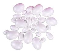 White Styrofoam Polystyrene Eggs for Kids Easter Bunny Modelling & Crafts Pack of 30 Mixed Sizes by BCreative ®