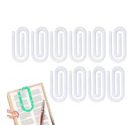 White Sublimation Paper Clips, Pack of 10 DIY Sublimation Paper Clips for Sublimation Media - Large Paper Clips - for Documents, Journals, Office, Planners, Books, Food, Cards