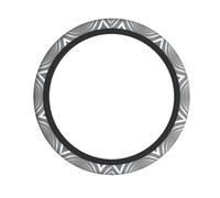White Subway Tunnel Printed Steering Wheel Cover Elastic Stretch Car Wheel Wrap Breathable Non-Slip Steering Wheel Protector for Car Truck SUV