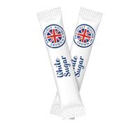 White Sugar Sticks 100s | 100 Individually Wrapped White Sugar Sticks | Granulated Cane Sugar for Tea, Coffee & Hot Drinks