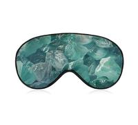 White Sugar Stone Sleep Mask for Women Men, Breathable Soft Sleeping Mask Adjustable Eye Cover Light Blocking Eye Masks for Travel, Home, Office, Nap, Flights