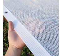 White Sun Shade Cloth Greenhouse Sunblock Shading Net Heavy Duty Shade Fabric Shade Sail 50% Shading Rate for Outdoor Plant Garden Pergola - 1x2m, 2x2m, 2x3.0m, 3x4.0m, 3x5m, 4x5m(2x4.0m)